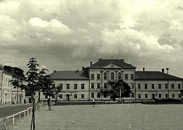 Jasło - Rynek 1944 przebudowany przez okupanta