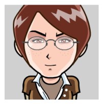 Bild Jessica Brown mit Brille