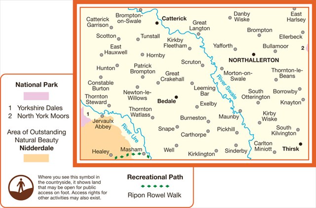 area covered by the Ordnance Survey Explorer 302 map