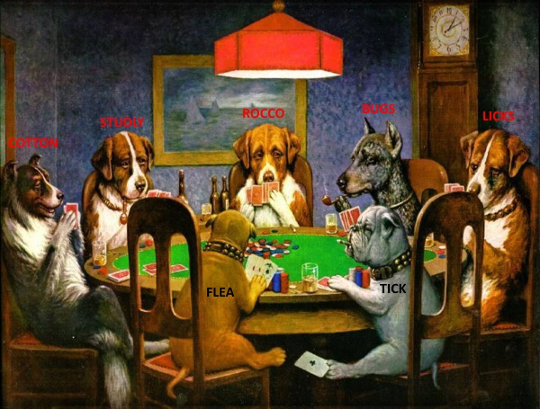 Dogs Playing Poker